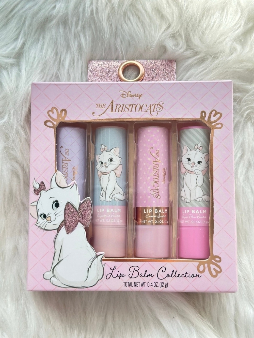 Disney The Aristocats Lip Balm Set Of 4 NWT